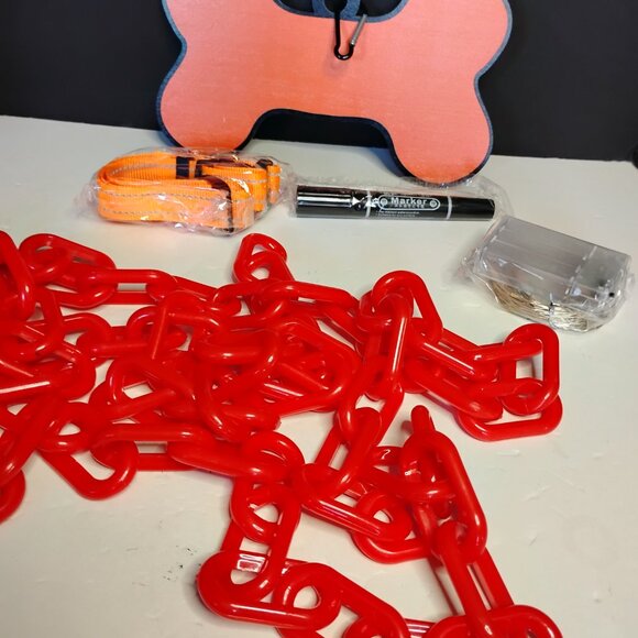 Halloween 7 ft Skeleton Dog Accessories Orange - Picture 9 of 14